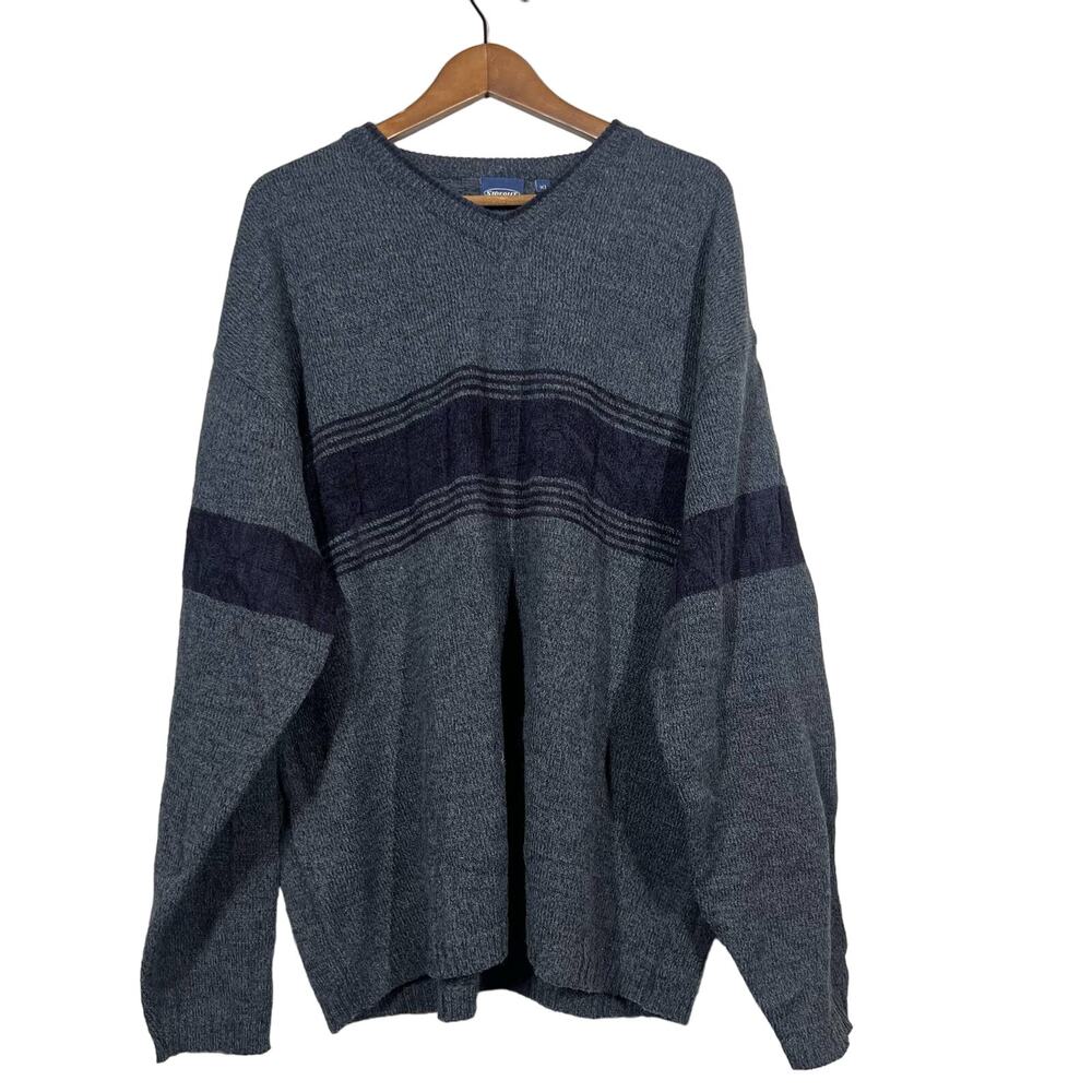 Vintage 90s Sideout Knit Sweater Pullover Top Long Sleeve - XL
